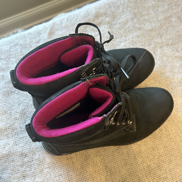 Timberland EarthKeepers Brookton Black Leather 6" Shaft Ankle Boots Size 7 - Picture 9 of 10